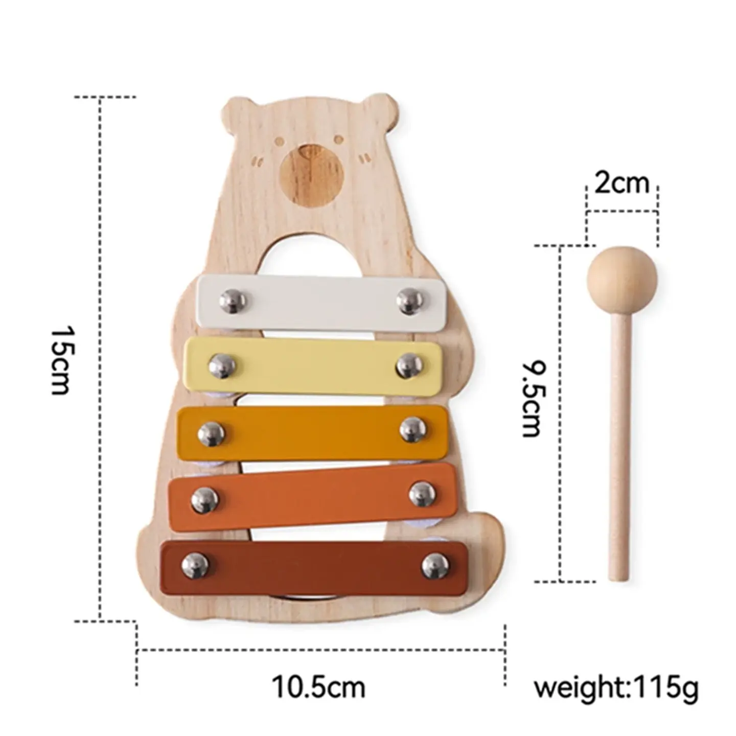 Montessori Mushroom Stacking Puzzle – 5-in-1 8