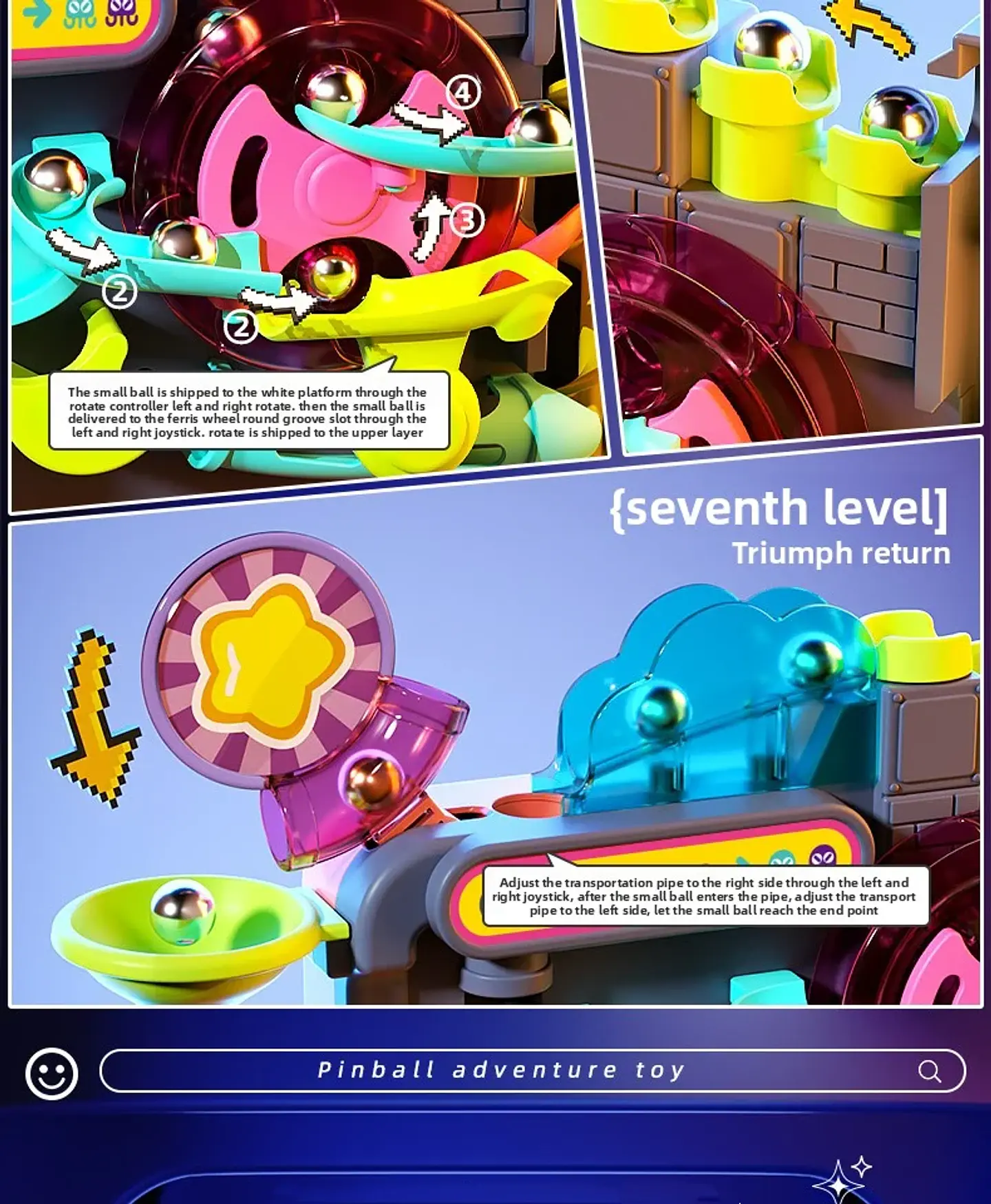Multi-Layer Track Ball Adventure Game 15