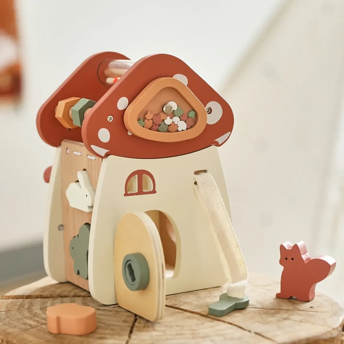 Montessori Mushroom Stacking Puzzle – 5-in-1 12