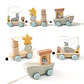 Montessori Wooden Pull Toy – Beads & Life Skills - thumbnail 1