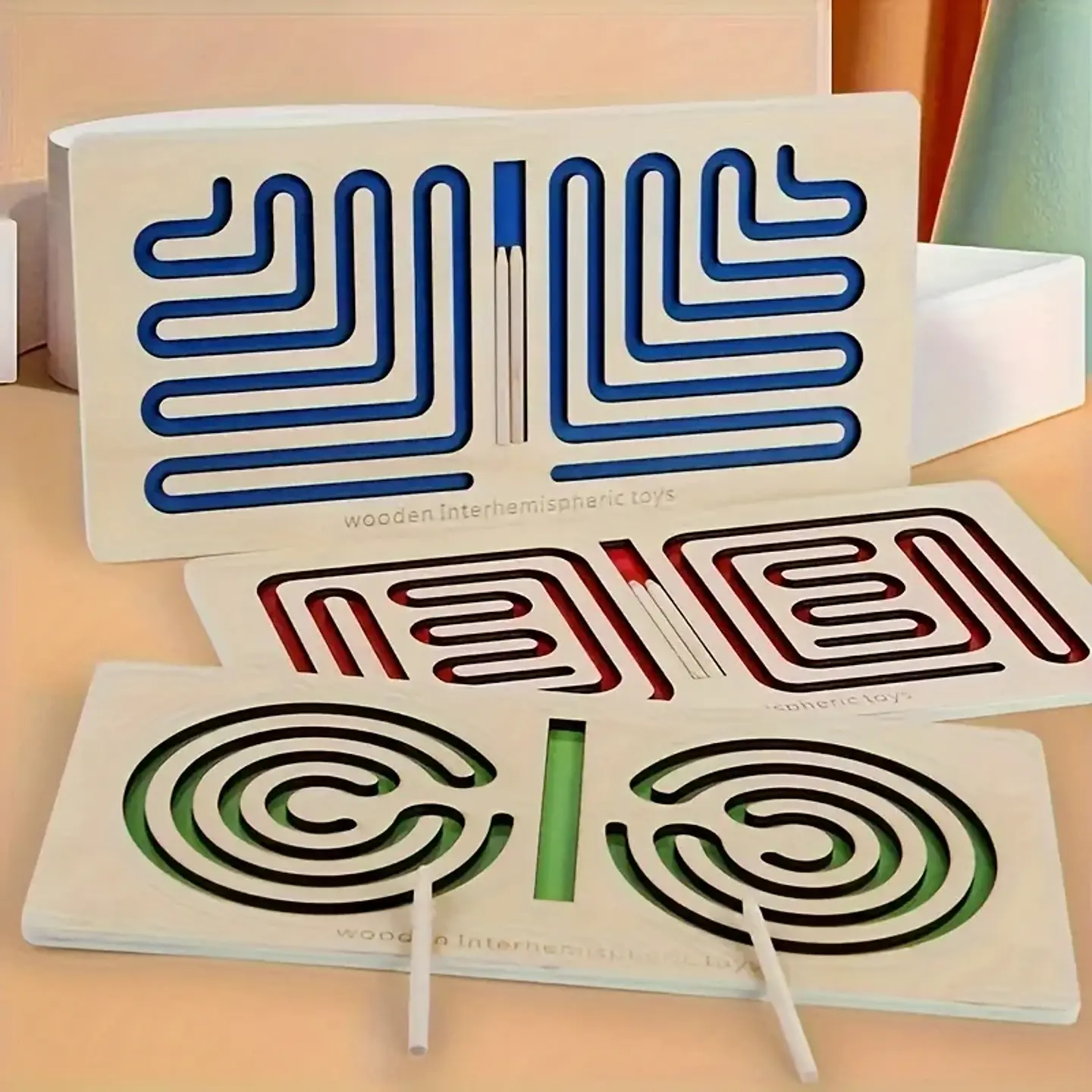 Bilateral Coordination Maze Toy – Wooden 2
