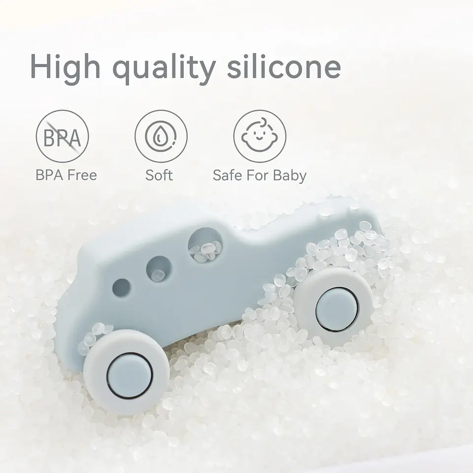 Silicone Teether Car Toy – BPA-Free for Babies 3