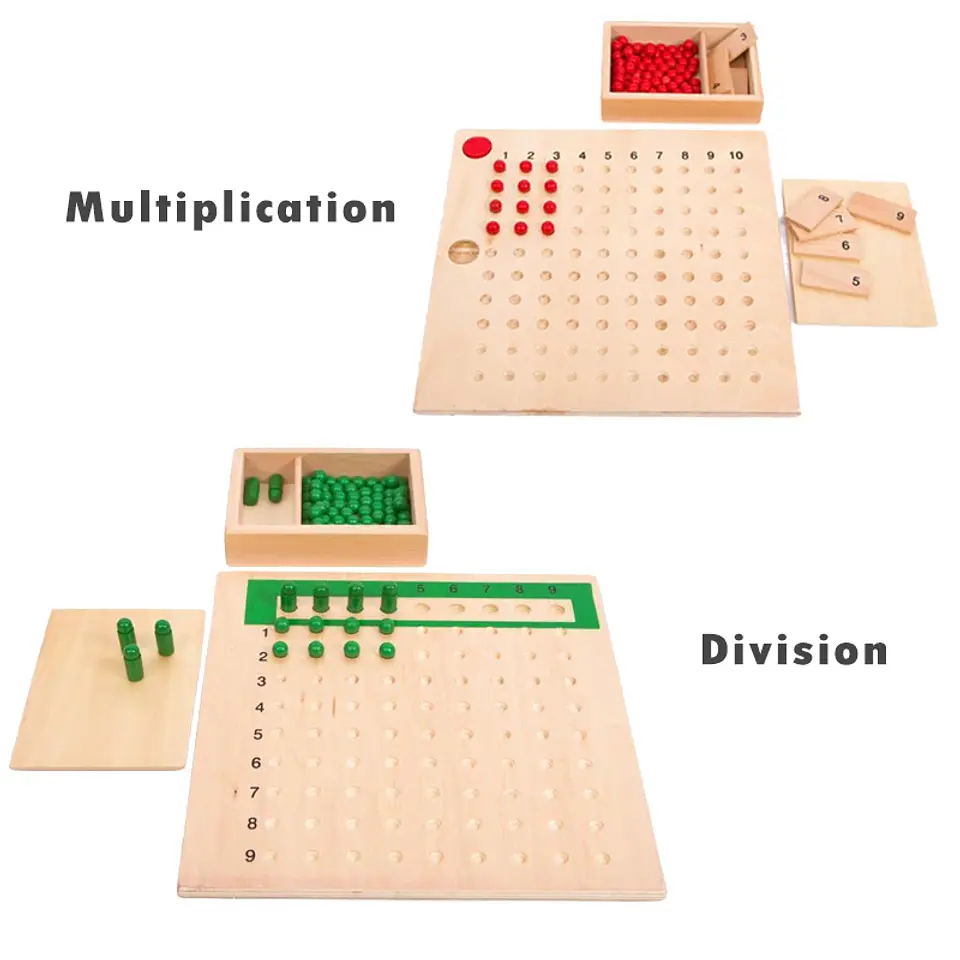 Montessori Wooden Math Set – Geometry & Fractions 4