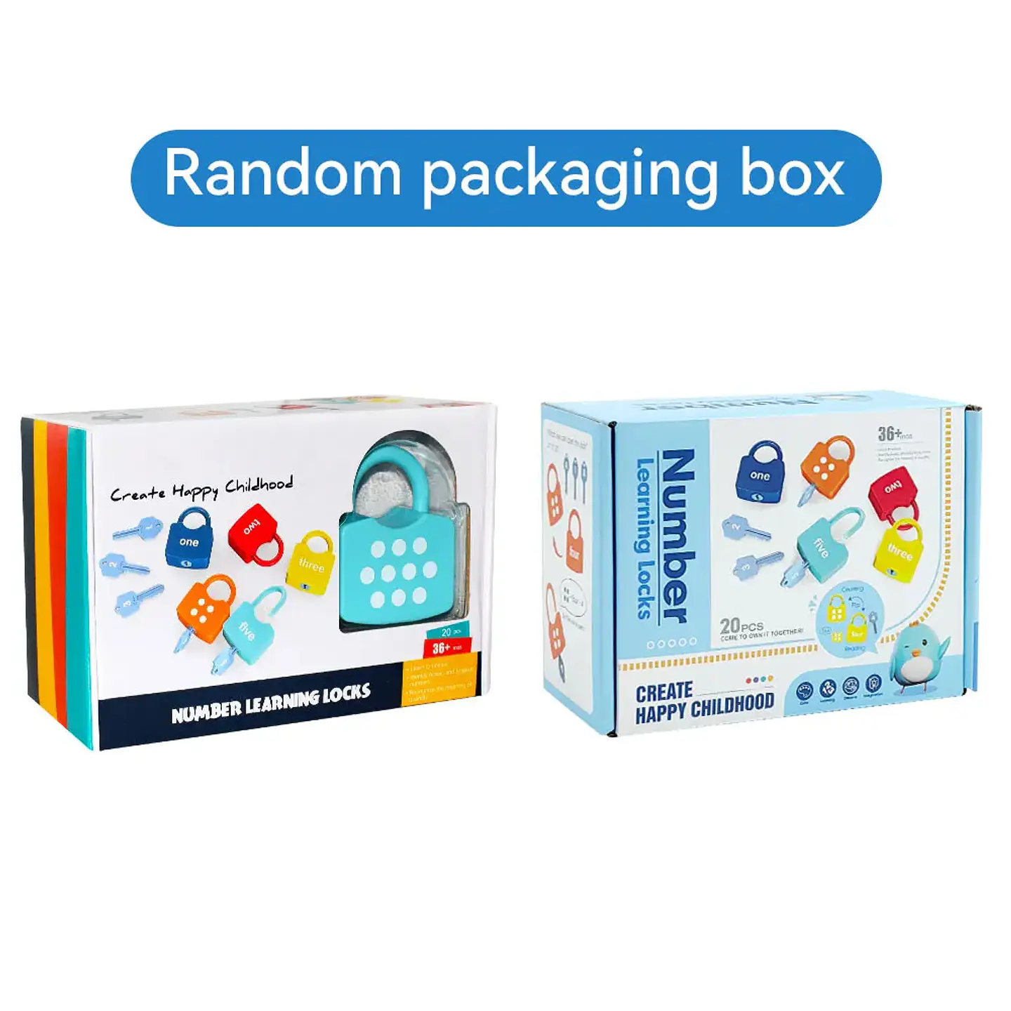 Alphabet Lock & Key Toy Set – Number Matching 5