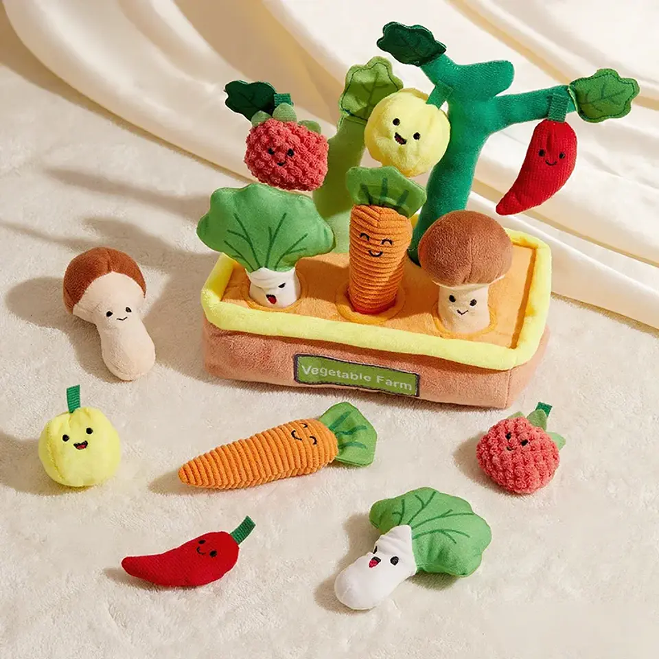 Plush Carrot Pulling Toy – Montessori Sensory Play 7