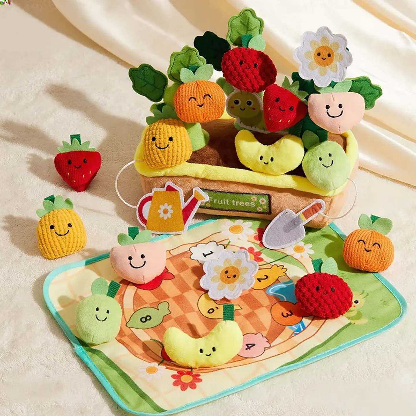 Plush Carrot Pulling Toy – Montessori Sensory Play 8