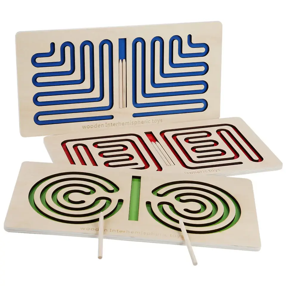 Bilateral Coordination Maze Toy – Wooden 7