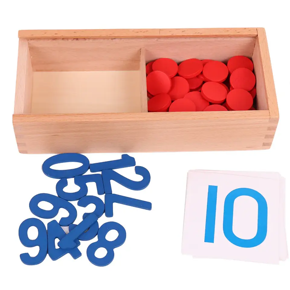 Montessori Wooden Math Set – Geometry & Fractions 10