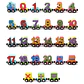 Magnetic Wooden Train Set – Letters & Numbers - thumbnail 7
