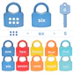Alphabet Lock & Key Toy Set – Number Matching - thumbnail 12