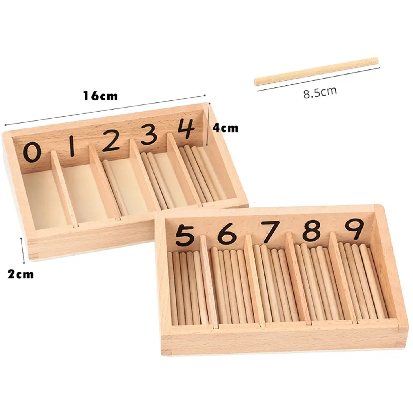 Montessori Wooden Math Set – Geometry & Fractions 14