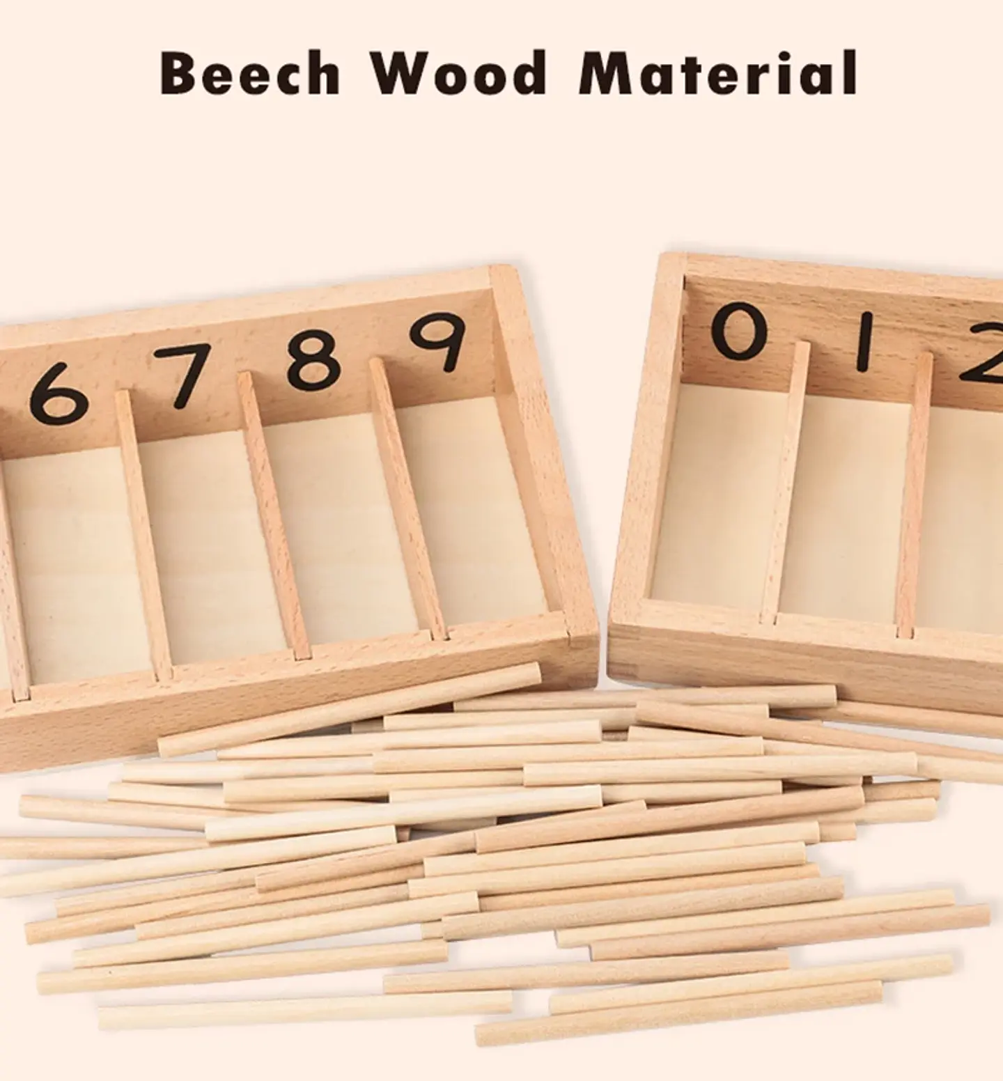 Montessori Wooden Math Set – Geometry & Fractions 19