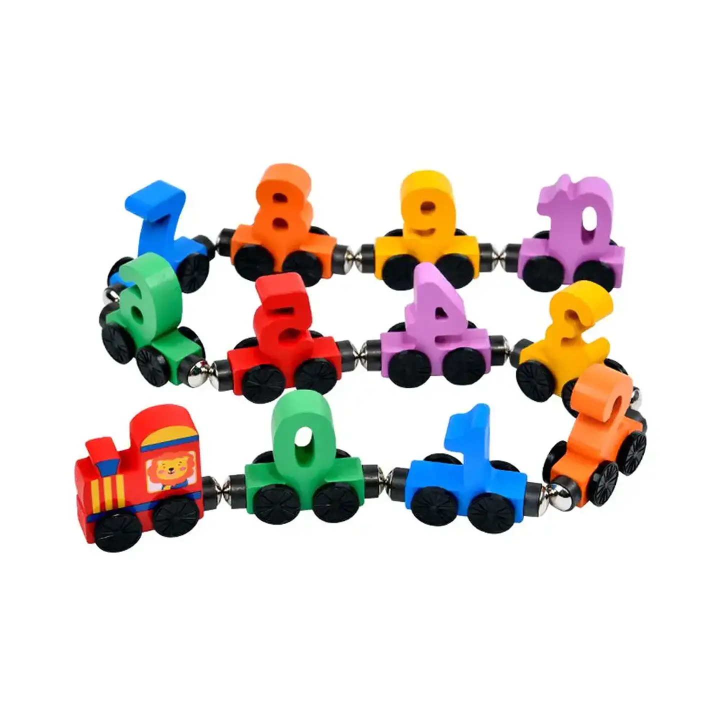 Wooden Magnetic Number Train – Early Learning Toy 13