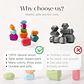 Rainbow Stone Stacking Set – Wooden Balancing Game - thumbnail 22
