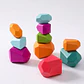 Rainbow Stone Stacking Set – Wooden Balancing Game - thumbnail 23