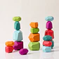 Rainbow Stone Stacking Set – Wooden Balancing Game - thumbnail 24
