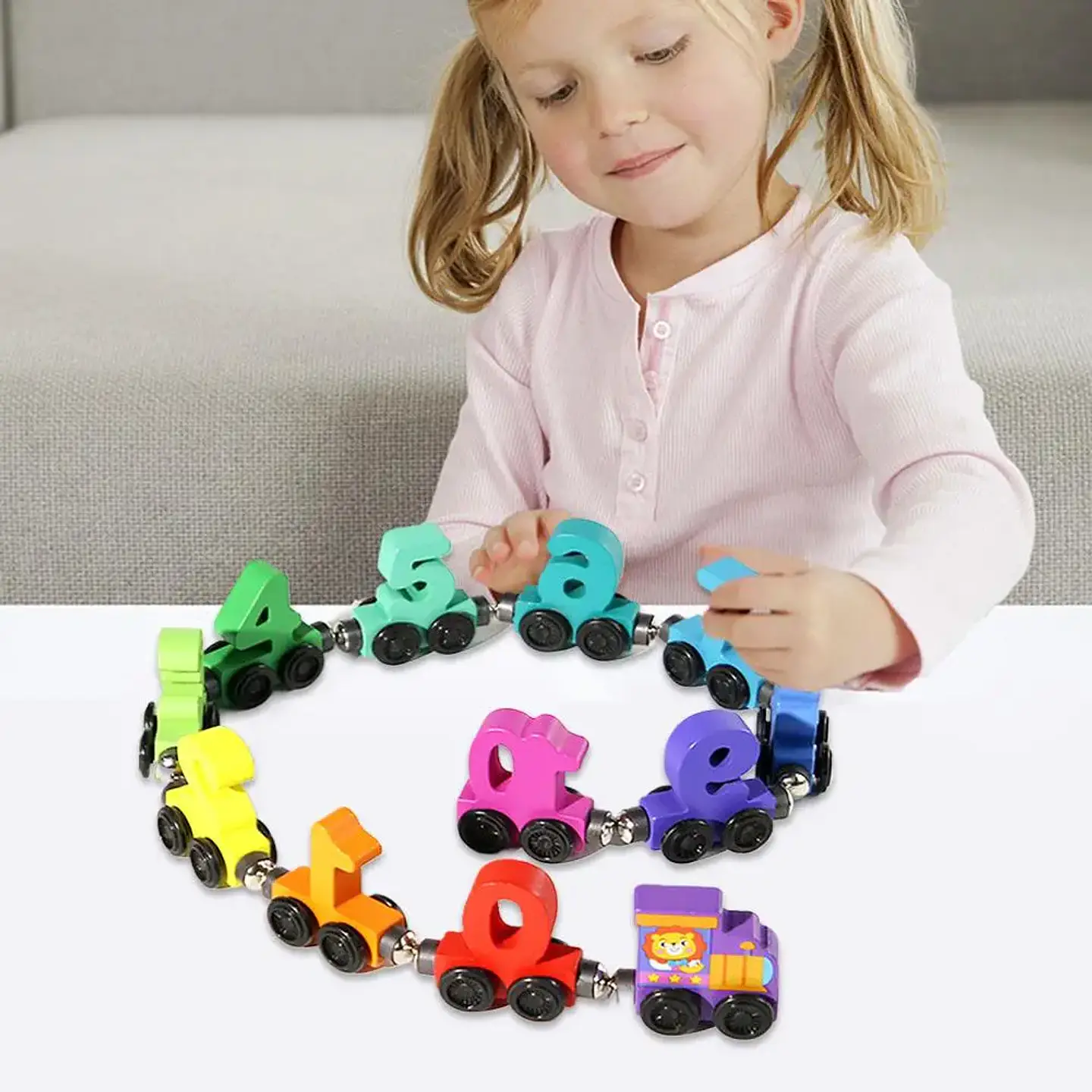 Wooden Magnetic Number Train – Early Learning Toy 22