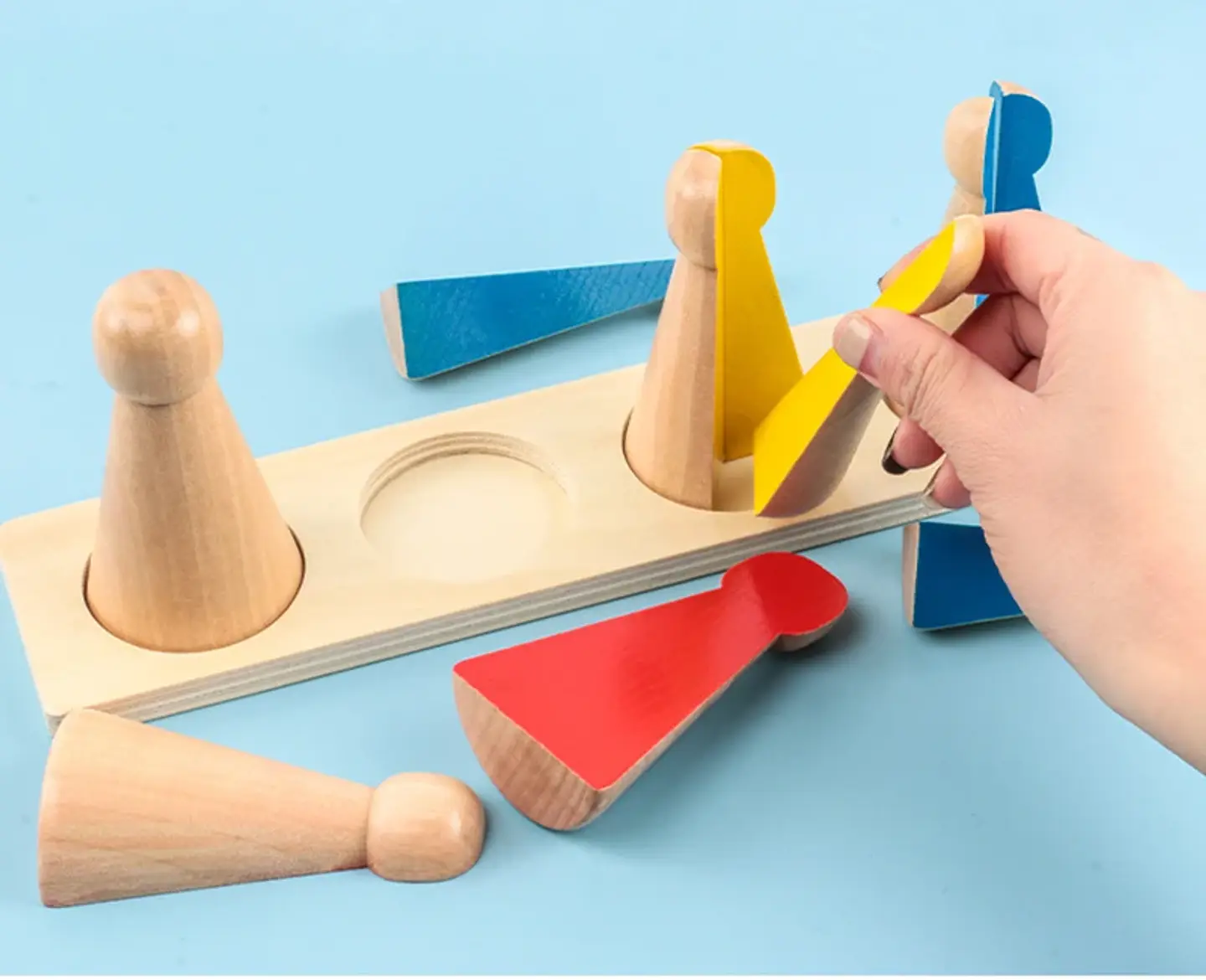 Montessori Wooden Math Set – Geometry & Fractions 32