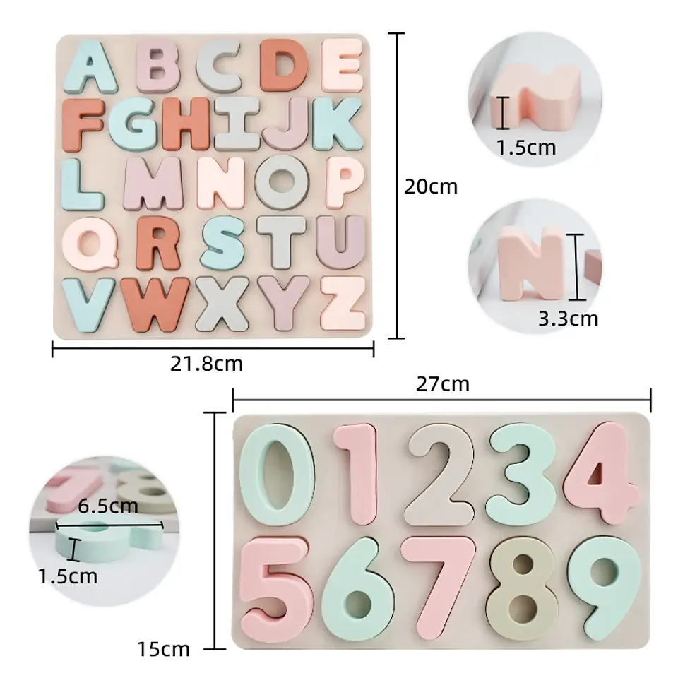 3D Silicone ABC Puzzle – Letter Matching Board 25