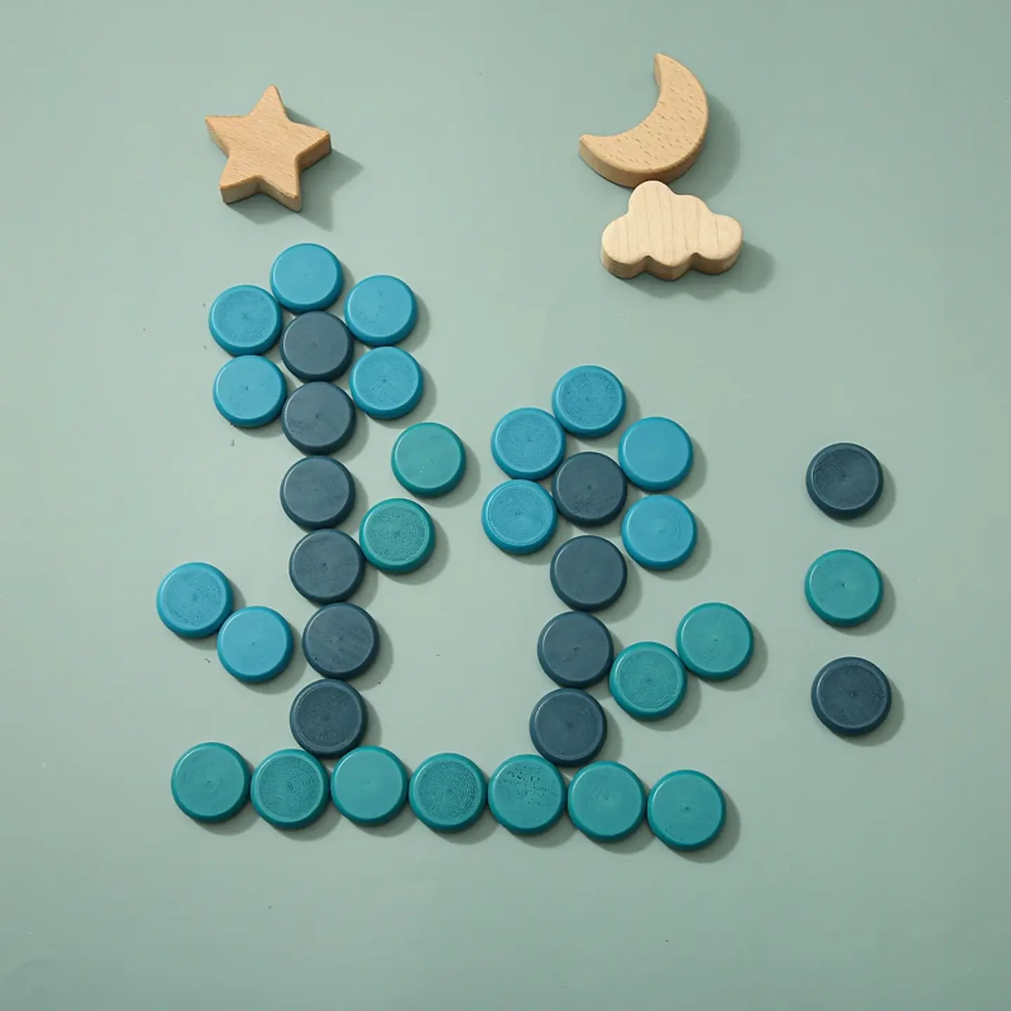 Rainbow Stone Stacking Set – Wooden Balancing Game 37