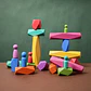 Rainbow Stone Stacking Set – Wooden Balancing Game - thumbnail 42