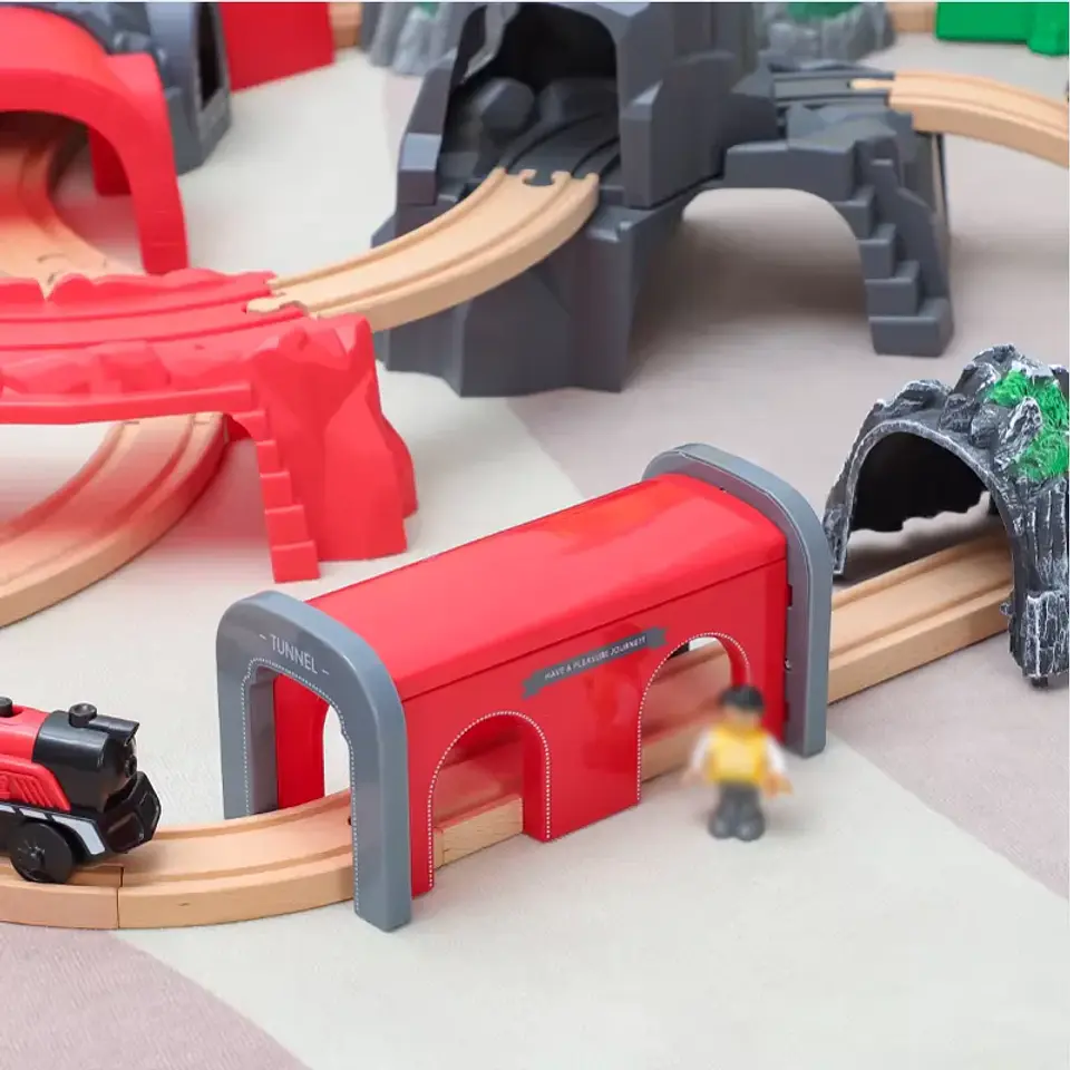 Wooden Train Track Cave Tunnel Accessory 4