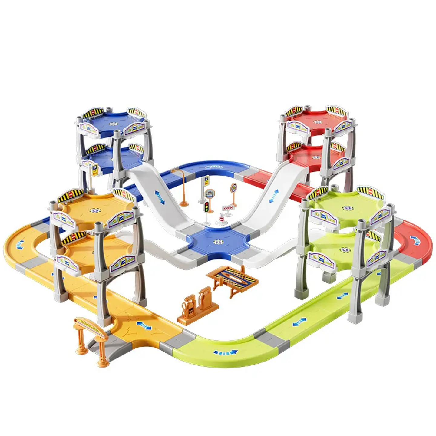 Parking Lot Ramp Track Playset – Urban City 4