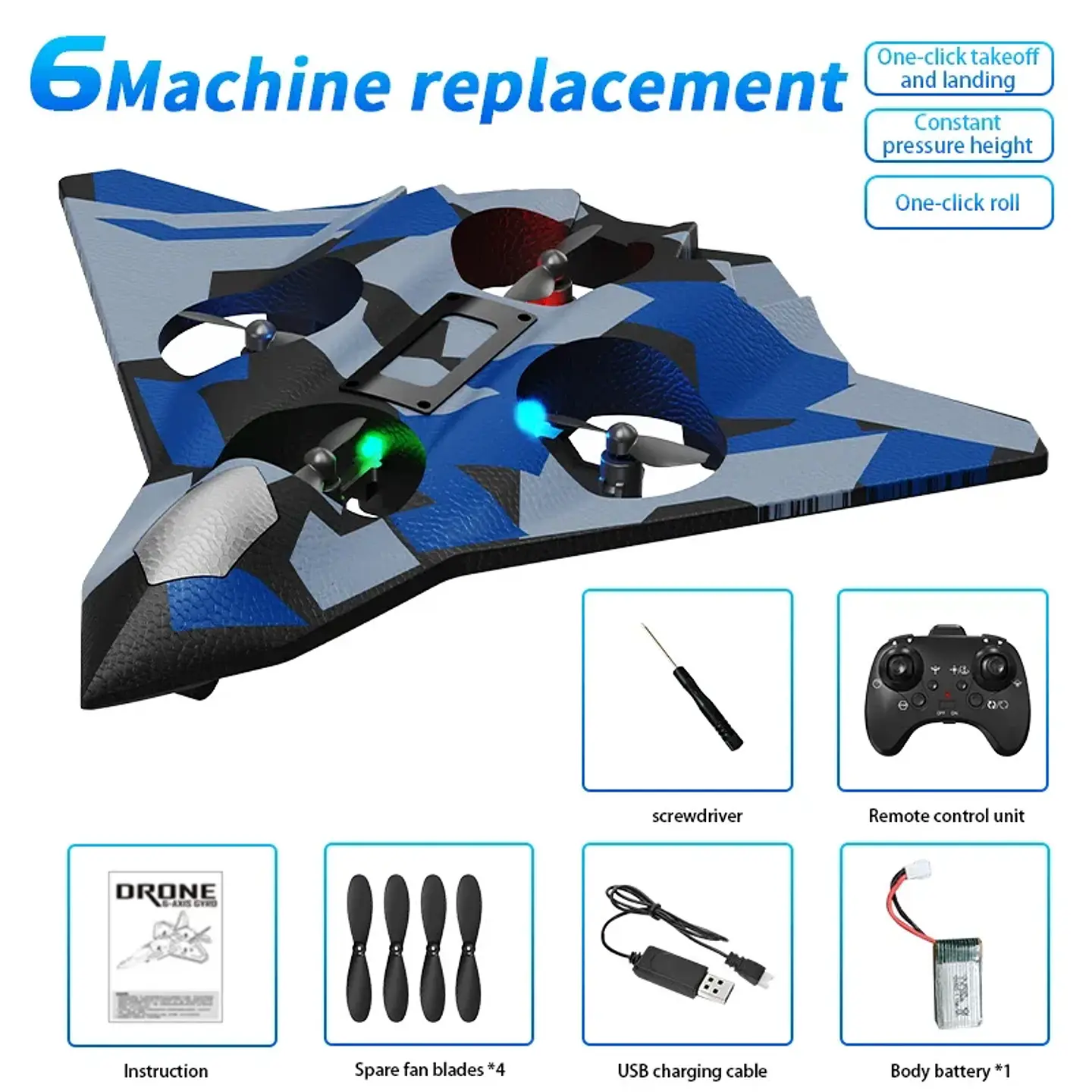 RC Foam Airplane Drone – Stunt Flying 7