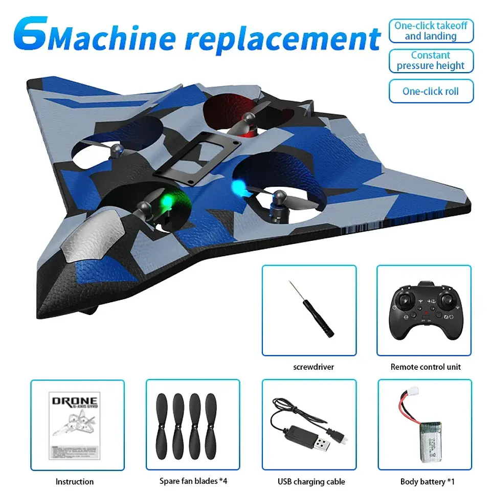 RC Foam Airplane Drone – Stunt Flying 7