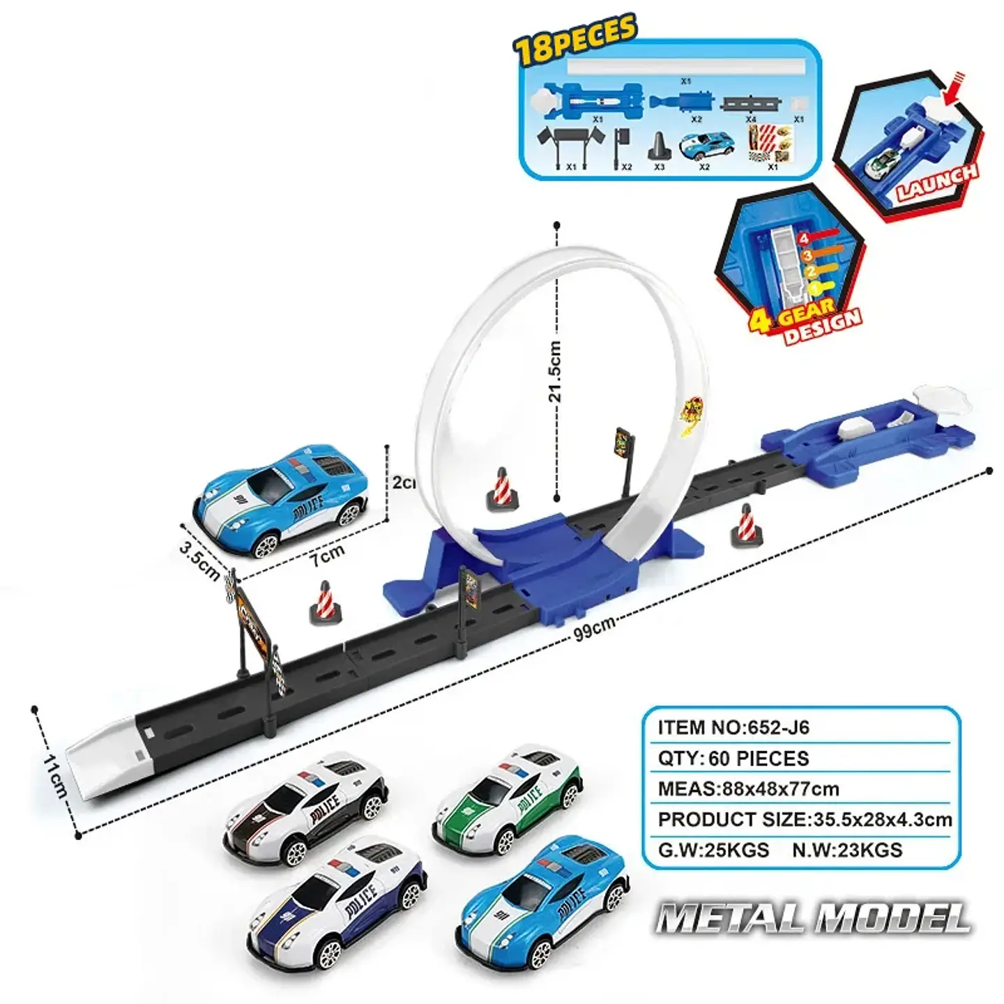 DIY Stunt Racing Track Set – Pull-Back Cars 10