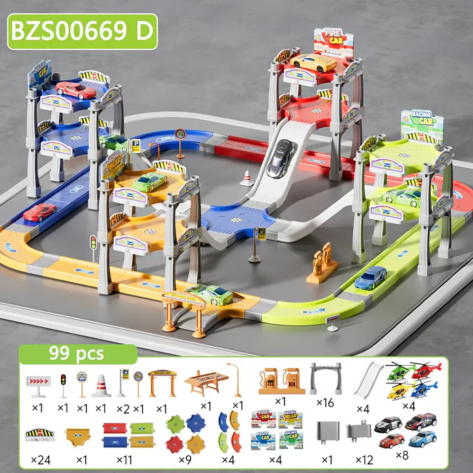 Parking Lot Ramp Track Playset – Urban City 10
