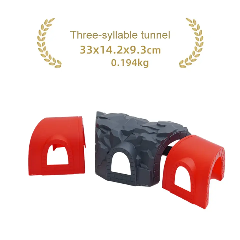 Wooden Train Track Mountain Bridge Accessory Set 9