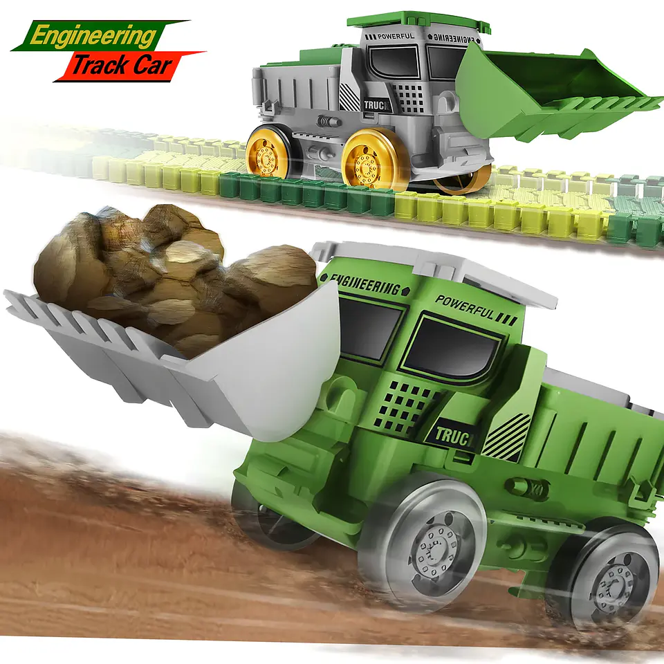 Dinosaur Racing Track Set – Flexible Climbing Rail 19