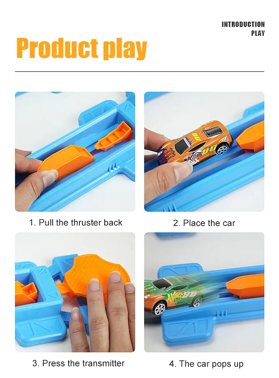 DIY Stunt Racing Track Set – Pull-Back Cars 20