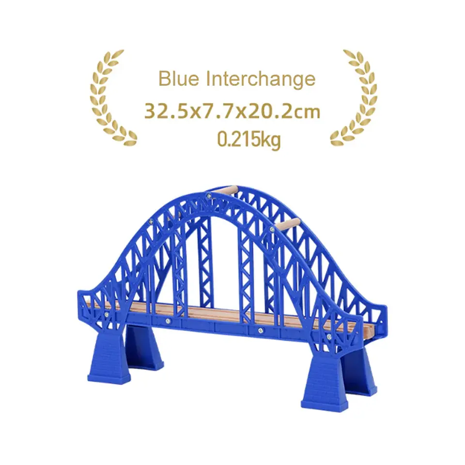 Wooden Train Track Mountain Bridge Accessory Set 17
