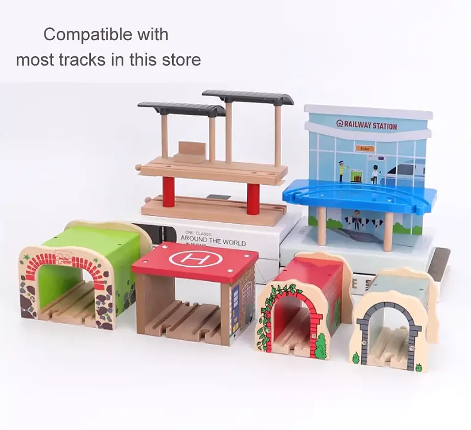 Wooden Train Track Cave Tunnel Accessory 32
