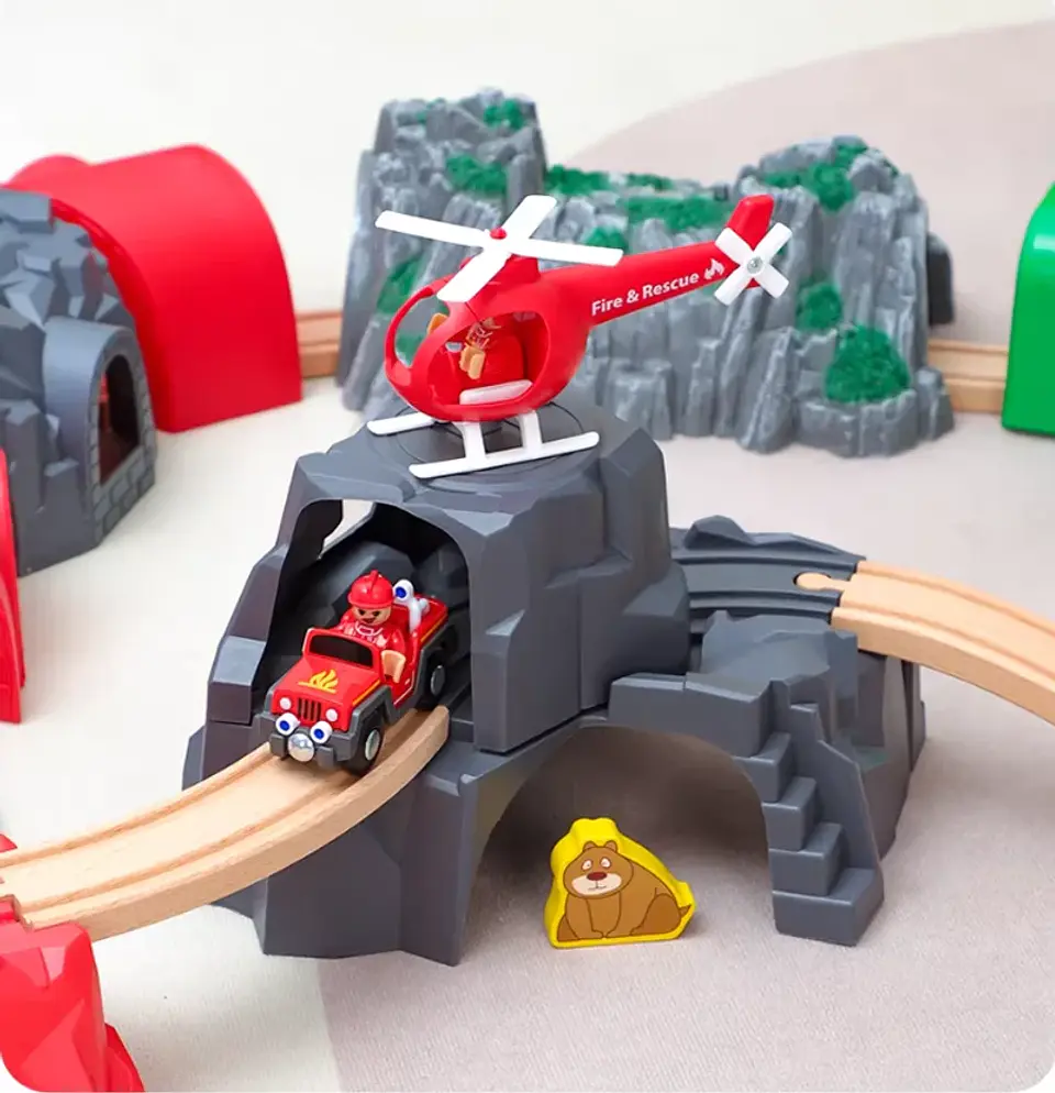 Wooden Train Track Cave Tunnel Accessory 33