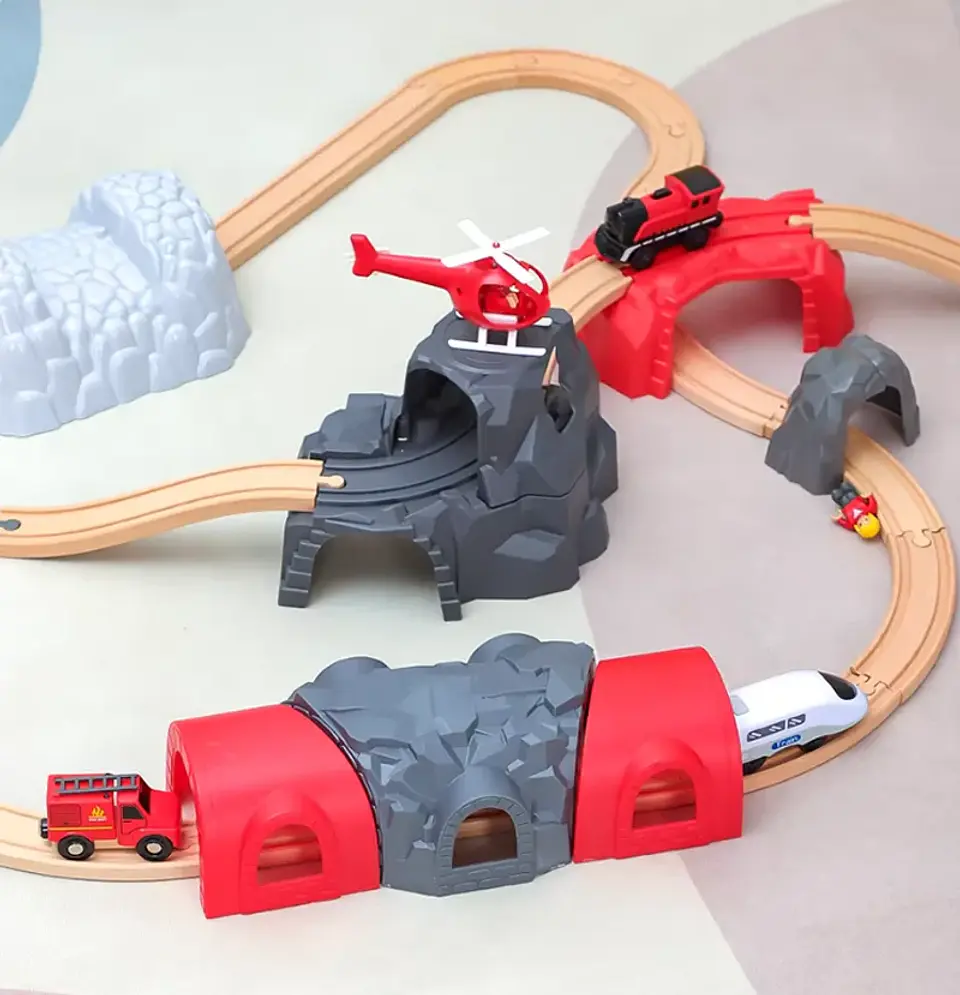Wooden Train Track Cave Tunnel Accessory 34