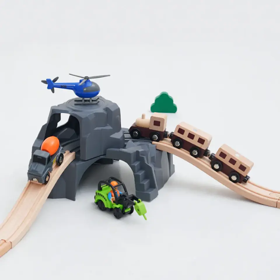 Wooden Train Track Cave Tunnel Accessory 37