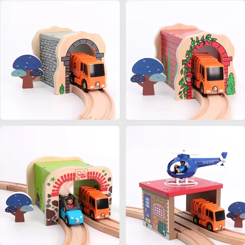 Wooden Train Track Cave Tunnel Accessory 38