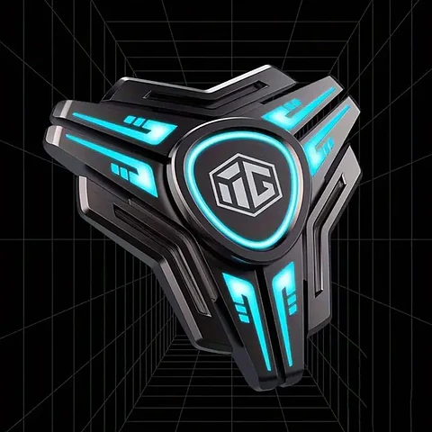 Luminous Metal Fidget Spinner – Silent Bearing