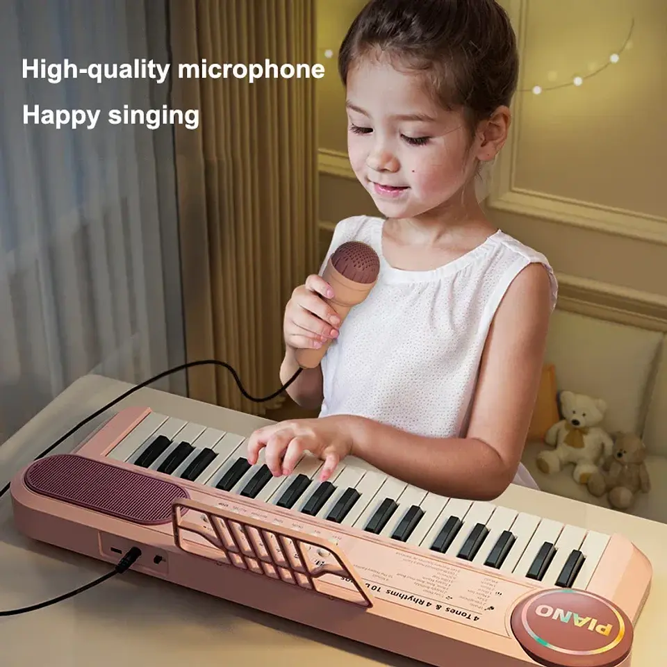 Kids Electric Piano 37-Key – With Microphone 2