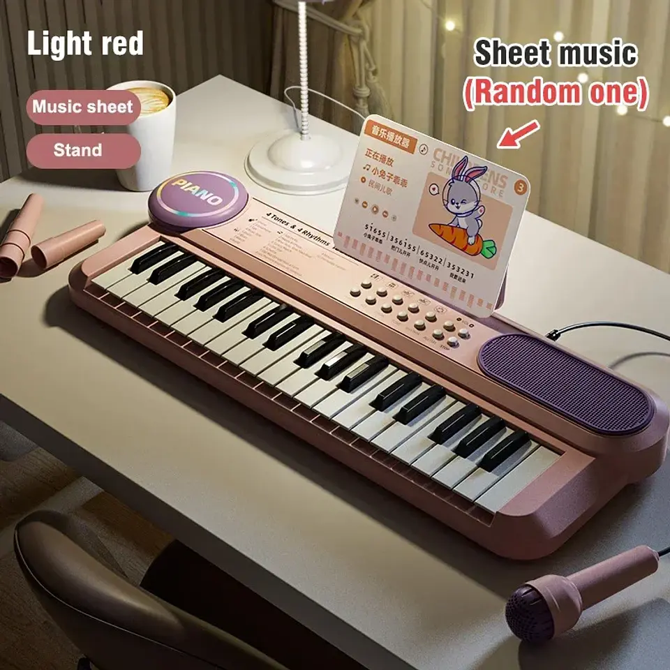 Kids Electric Piano 37-Key – With Microphone 3