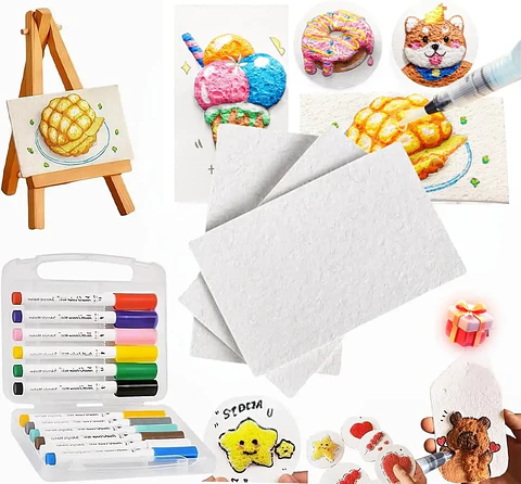 3D Puffy Paint Art Set – Foam Texture Painting