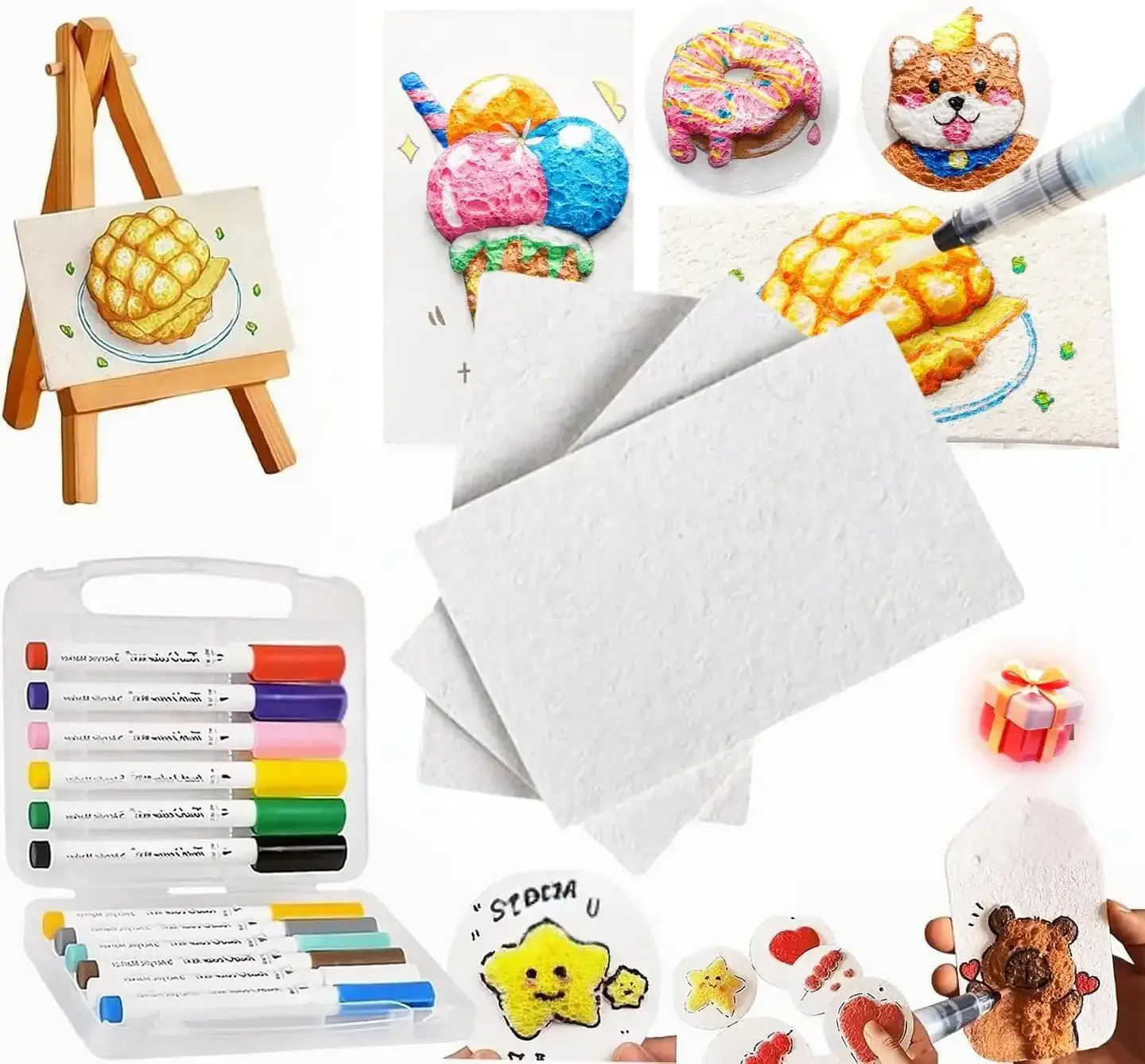 3D Puffy Paint Art Set – Foam Texture Painting 1