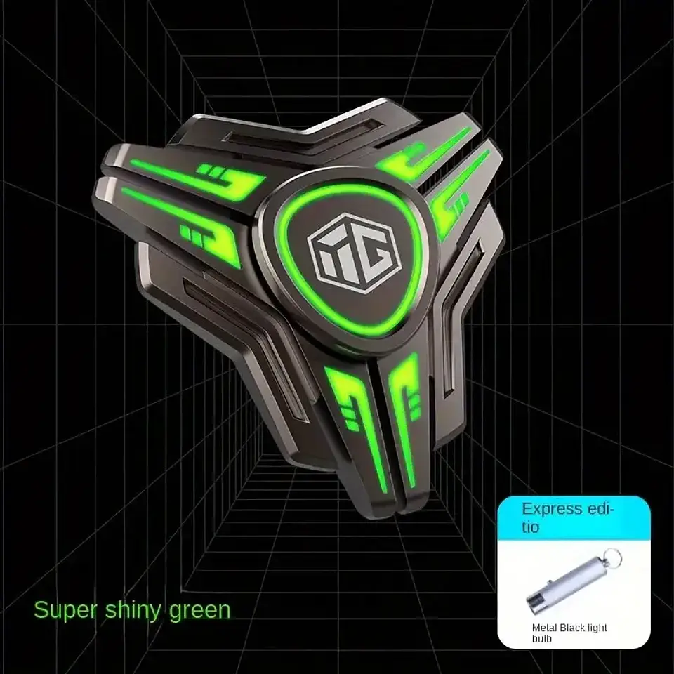 Luminous Metal Fidget Spinner – Silent Bearing 7