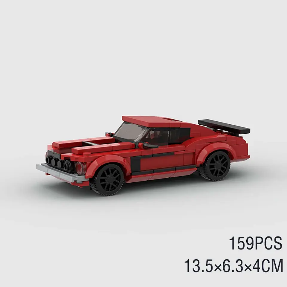 Racing Sports Car Building Block Model 7