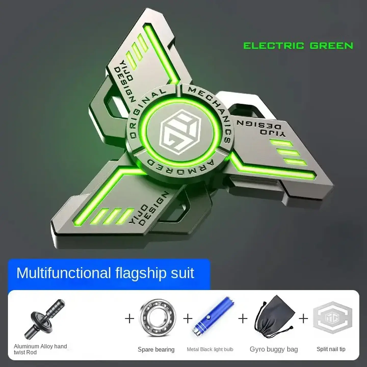 Noctilucent Metal Fidget Spinner – Glow in Dark 6