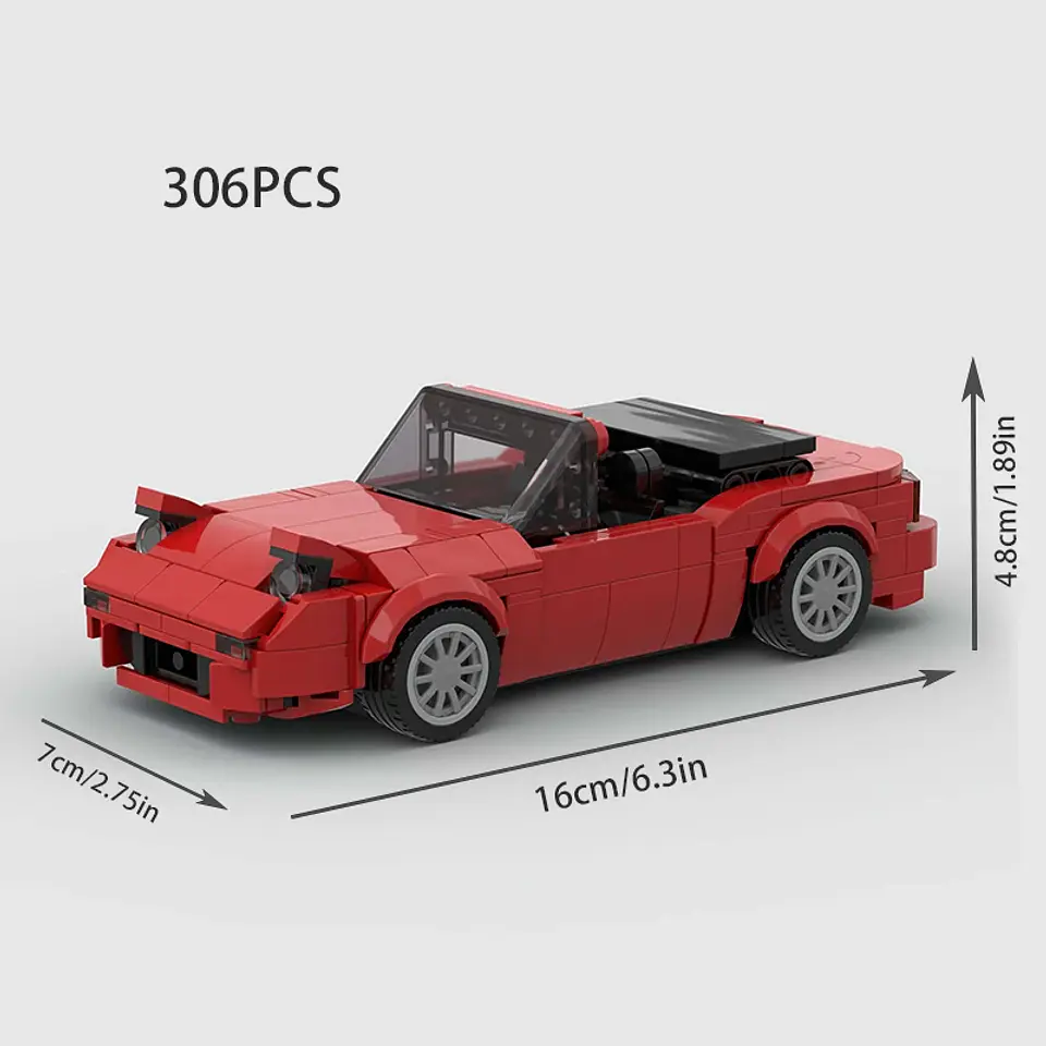 Racing Sports Car Building Block Model 8