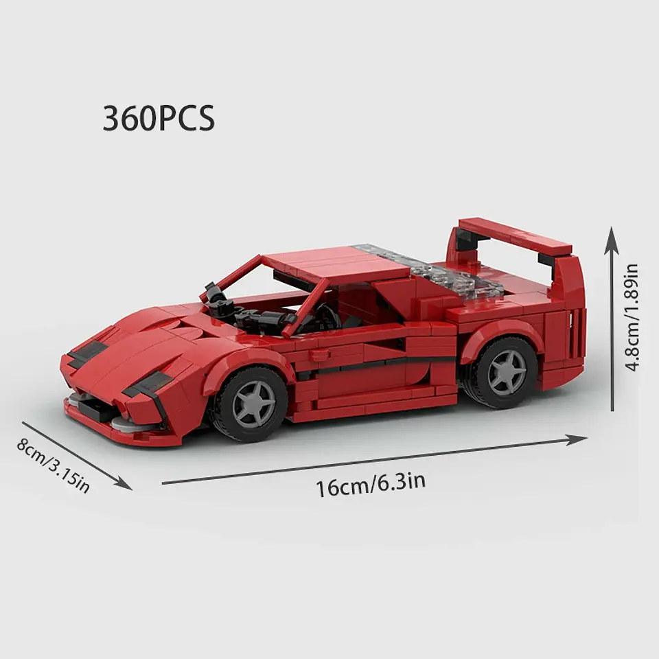 Racing Sports Car Building Block Model 9